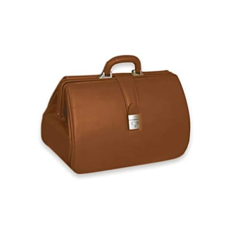 GIMA Simulated leather medical bag, KANSAS model, brown colour, for doctors, gp, nurses, therapists