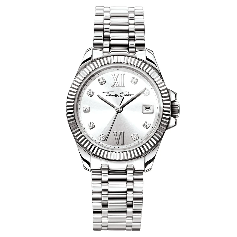 Thomas Sabo Women’s Watch Divine Women’s Watch Divine Stainless Steel, Stainless Steel Silver-Coloured