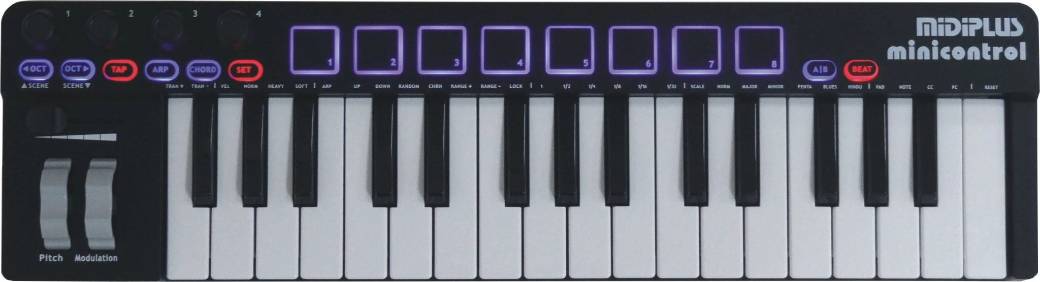midiplus minicontrol USB MIDI keyboard controller