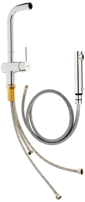 Franke 115.0373.966 Chromed Kitchen Sink Tap with Pull-Out Spout, Grey