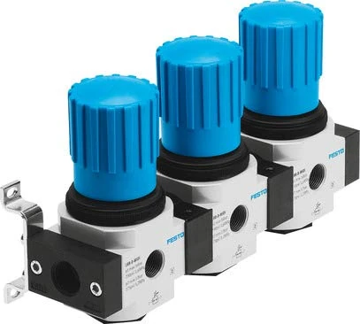 Festo 528973 Model LRB-1/2-D-7-O-K3-MIDI Pressure Regulating Valve Manifold