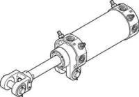 Festo 565804 Model DW-80-75-Y-AB-G Hinge Cylinder - Image 1
