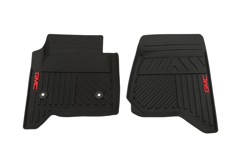 General Motors GM Accessories 23452764 Front All-Weather Floor Mats in Black with Deep Rib, and Retainers