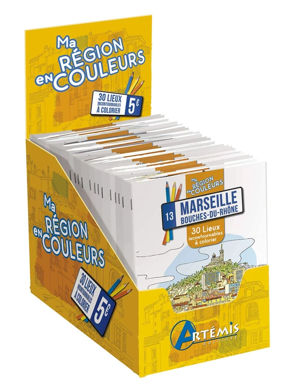 MARSEILLE BOUCHES-DU-RHONE BOITE MA REGION COULEUR 20 EX