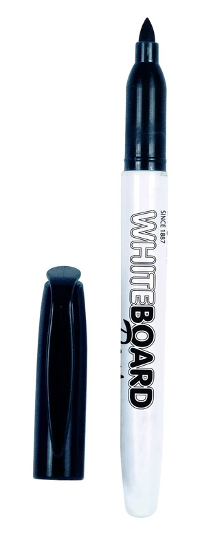 Helix Whiteboard Dry Wipe Marker Pens X200 (Black)