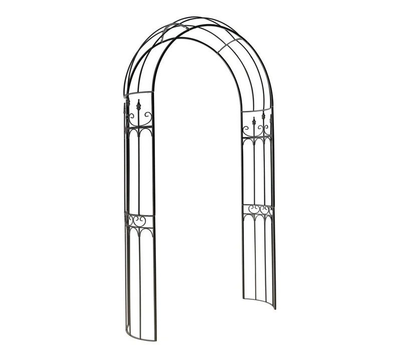 Dehner Alina Rose Arch, Approx. 233 x 132 x 38 cm – Metal, Black - Image 1
