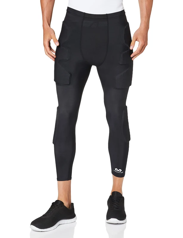 McDavid HEX Goalkeeper 3/4 shorts, goalkeeper pants, goalkeeper trousers, goalkeeper leggings, Goalkeeper base layer - unisex, black