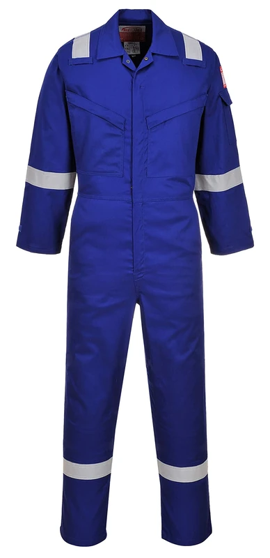Portwest Araflame Silver Coverall, Size: 42, Colour: Royal Blue, AF73RBR42
