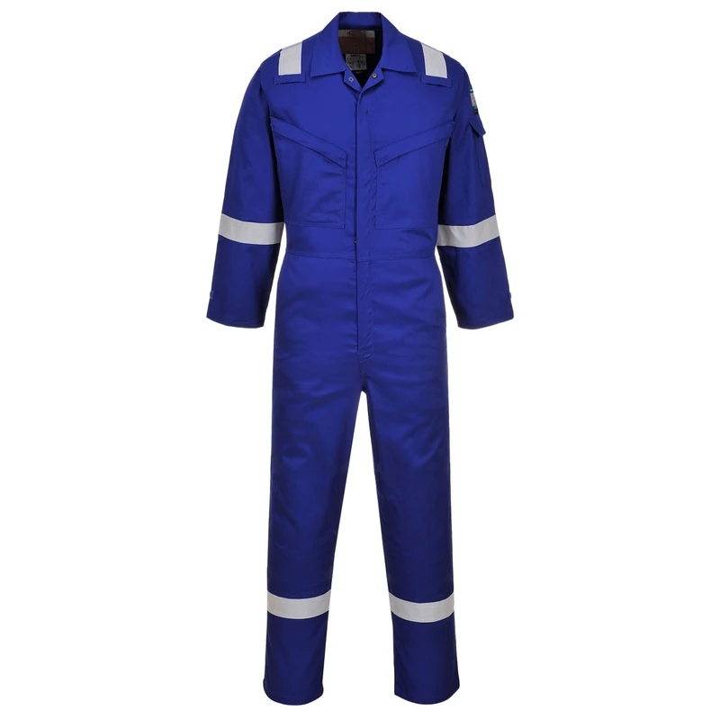Portwest Araflame Silver Coverall, Size: 4One Size, Colour: Royal Blue, AF73RBR40