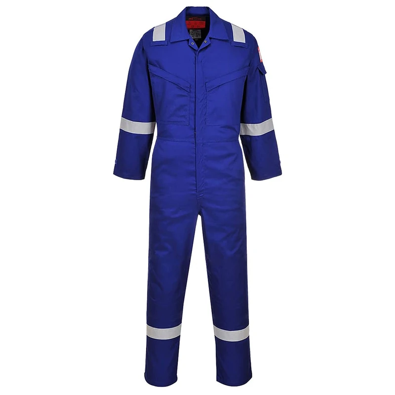 Portwest Araflame Silver Coverall, Size: 36, Colour: Royal Blue, AF73RBR36