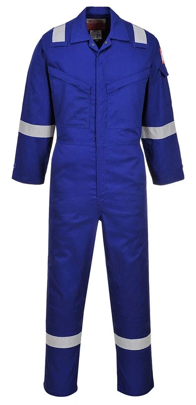 Portwest Araflame Silver Coverall, Size: 54, Colour: Royal Blue, AF73RBR54