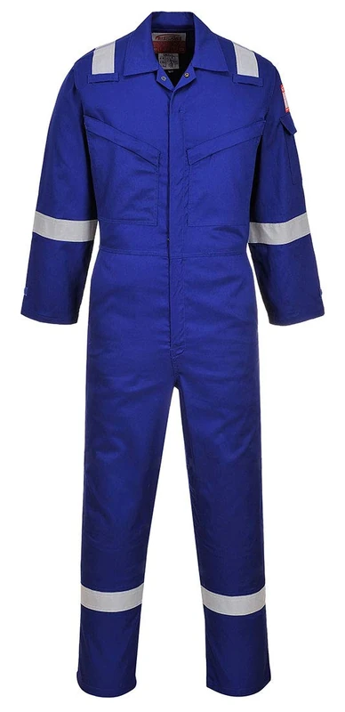 Portwest Araflame Silver Coverall, Size: 44, Colour: Royal Blue, AF73RBR44