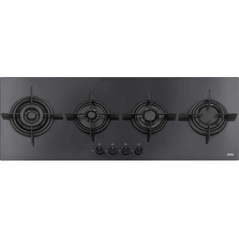 Gas hob with 4 burners from Franke Mythos FHCR 1204 3G TC HE BK C - black - 106.0374.292