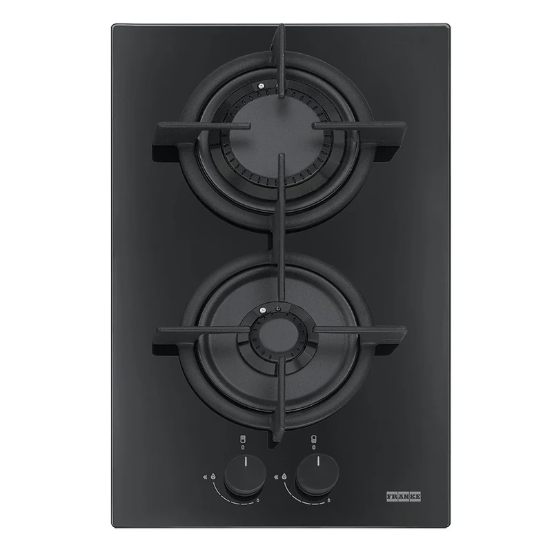Hob with 2 burners from Franke Mythos FHCR 302 2G HE BK C - black - 106.0374.278