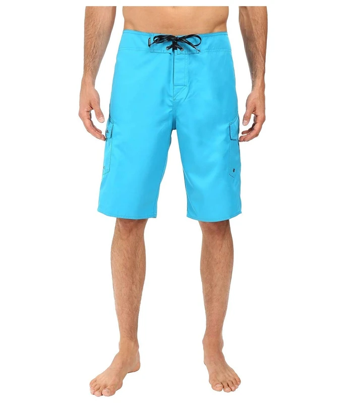 Quiksilver Men's Standard Manic 22 Inch Length Cargo Pocket Boardshort Swim Trunk Board Shorts, Hawaiian Ocean, 30A