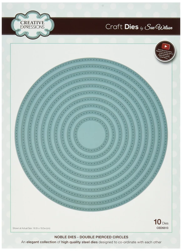 Sue Wilson - Noble Double Pierced - Circles - Die Set