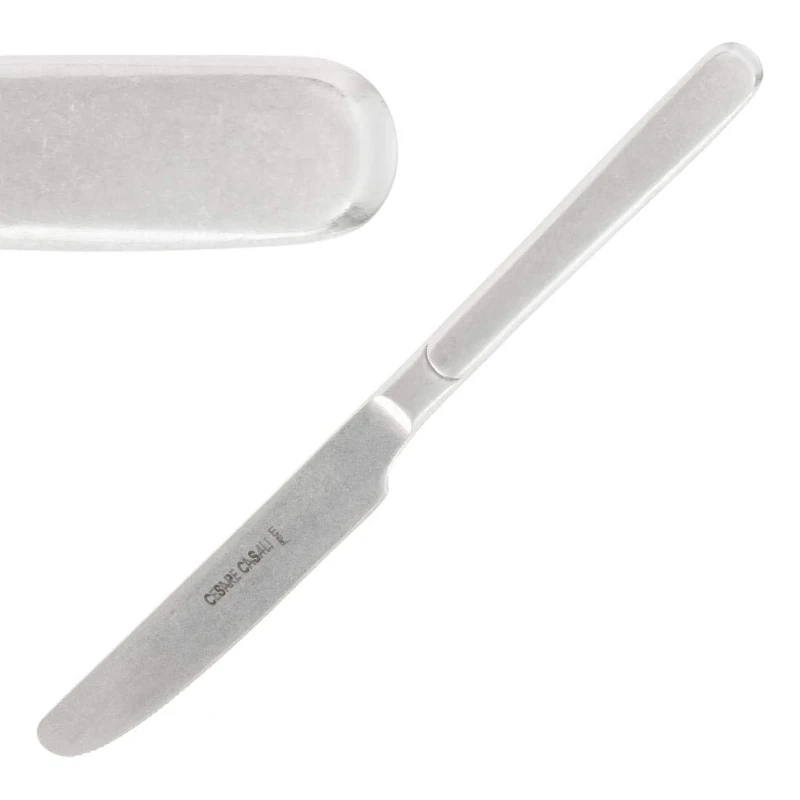 Pintinox GN773 Table Knife, Casali, Stonewashed (Pack of 12)