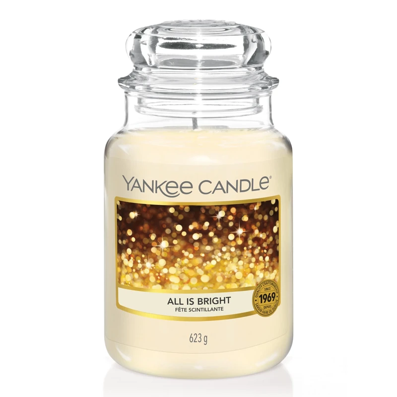 Yankee Candle All is Bright Large Jar - 150 Hour Citrus Musk
