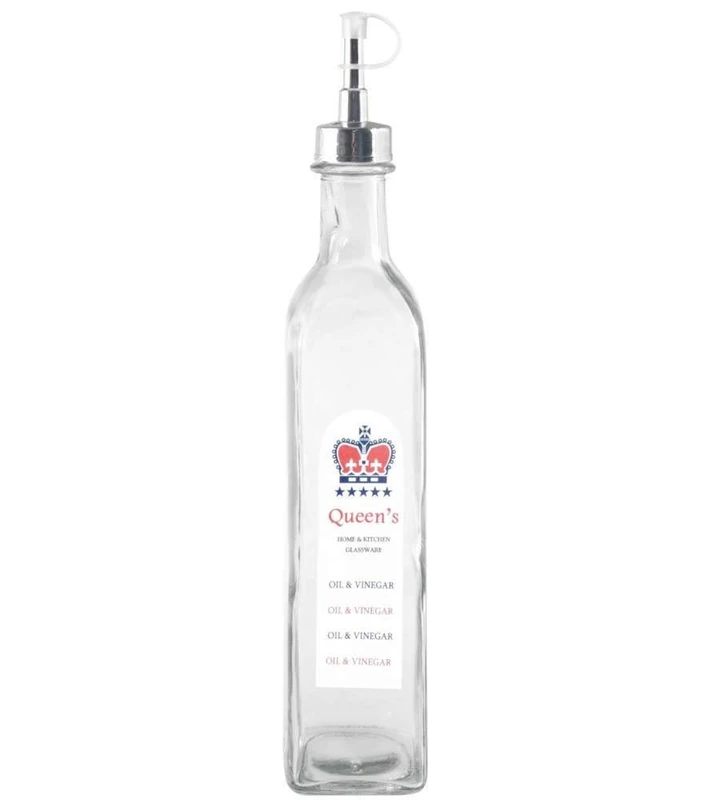 Home Sheer with Measuring Cap Vase, Glass, Transparent, 6 x 6 x 32 cm