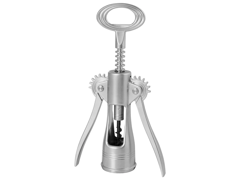 Officine Standard Elite 2 Lever Corkscrew Metal Matt Silver, 9 x 5 x 2.5 cm - Image 1