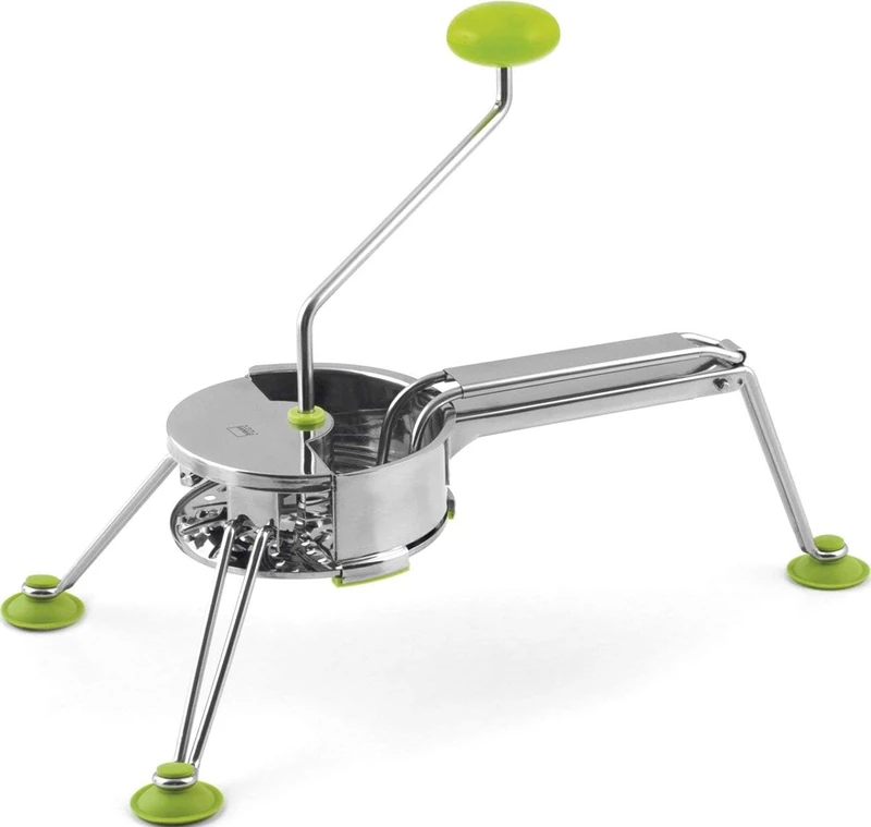 H&H Julienne Chopper, Stainless Steel, Grey, 8.5 x 8.5 x 13 cm