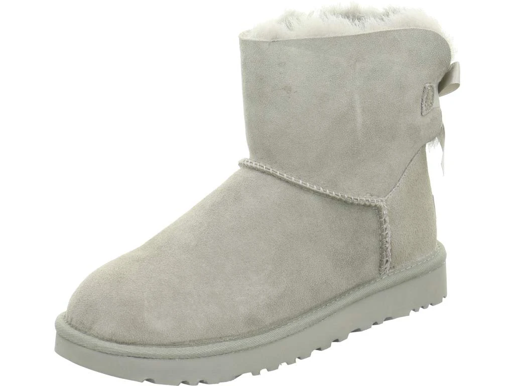 UGG Women's Mini Bailey Bow Ii Fashion Boot, Grey, 3 UK