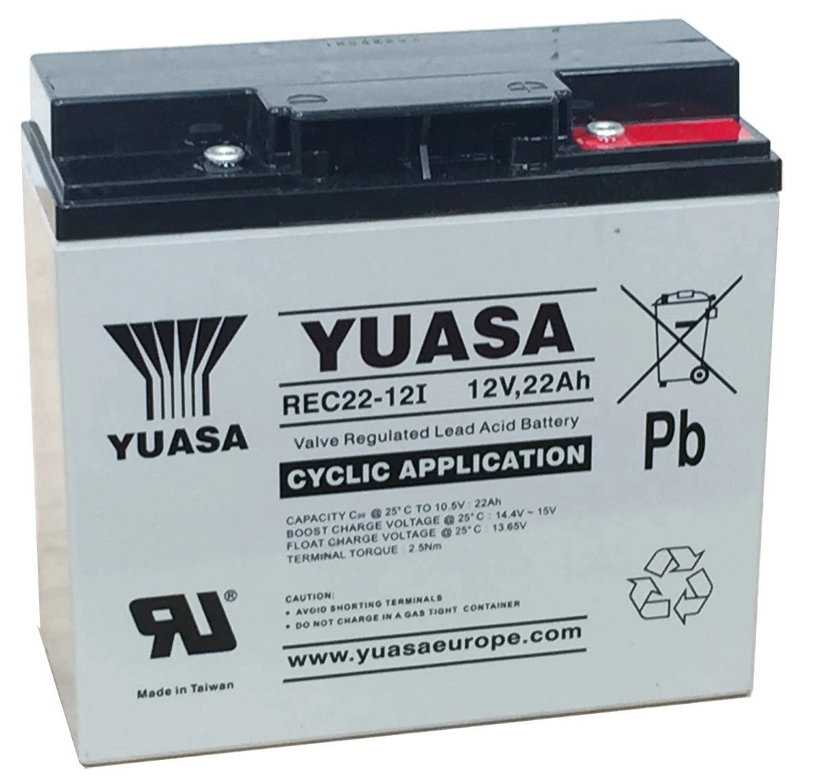 BATTERY, DEEP CYCLE, VRLA 12V 22AH