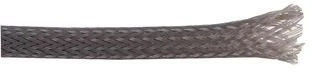 PRO POWER 10mm Expandable Braided Sleeving – Grey | 100m Reel | Flame Retardant | BSFRG-010 100M