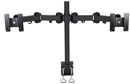 PRO SIGNAL PSG03914 Dual PC Monitor Desk Mount for 13-27" Screens - VESA 75/100 Compatible