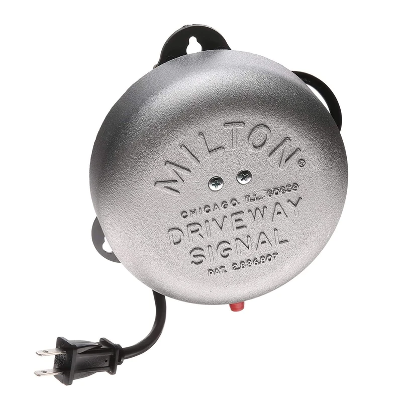 Milton 805 Driveway Signal Kit (Bell, Hose and end pl), Black and Silver