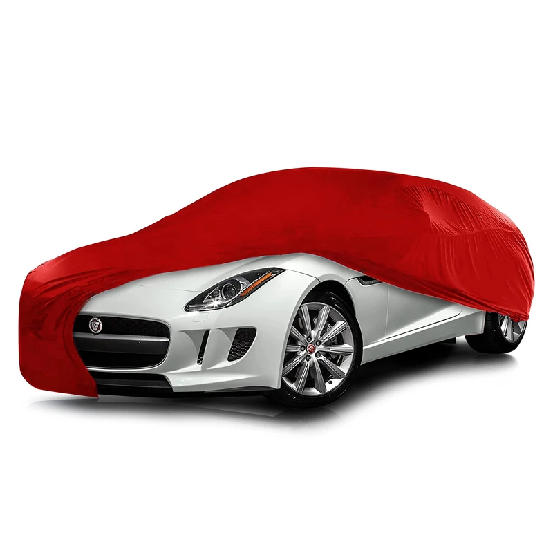 Cosmos - Indoor Car Cover compatible with main Coupé models, Elastic, Breathable and Dustproof Fabric, Soft Lining, Snug Fit, Red