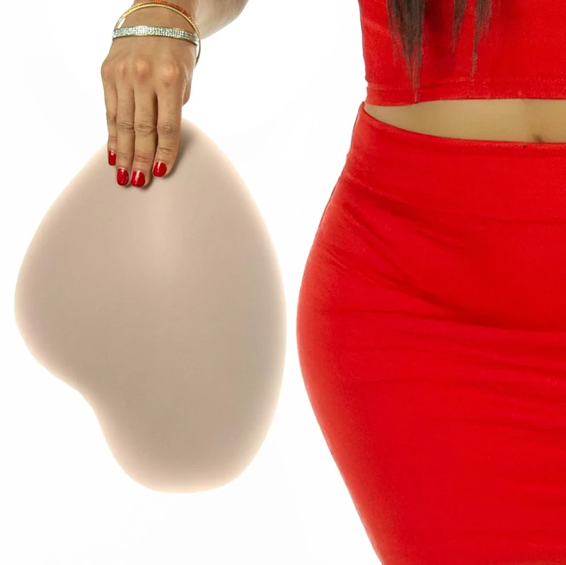 DressTech Drag Queen Hip Pads | Silicone Drag Queen Hip Padding & Shapewear for Crossdressers | Provides Instant Feminine Curves & Enhances Transgender Clothing Fit | Short Size D | Fair