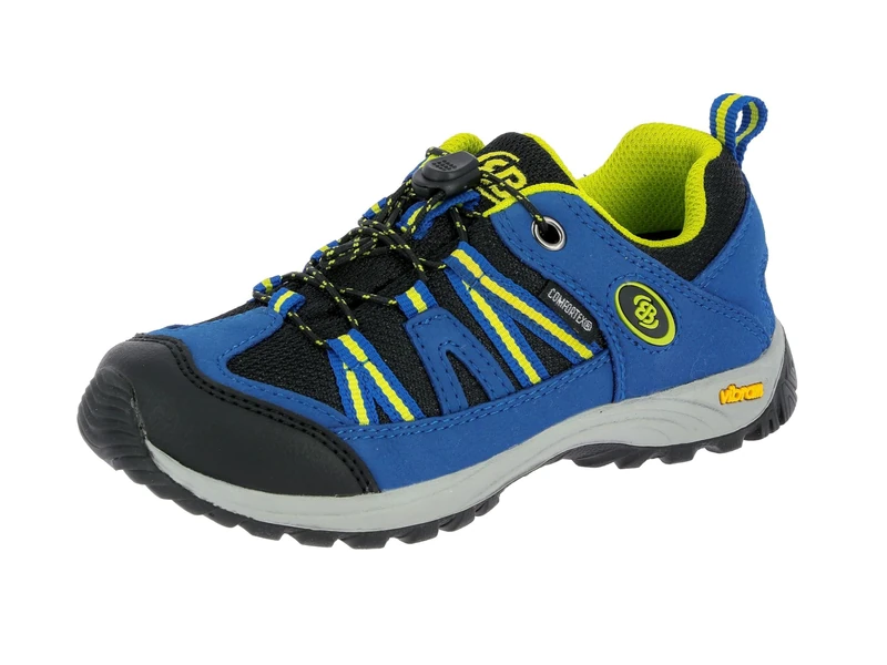 Bruetting Ohio Low, Men’s Low Rise Hiking Shoes, Blue (Blau/Schwarz/Lemon Blau/Schwarz/Lemon), UK (39 EU)
