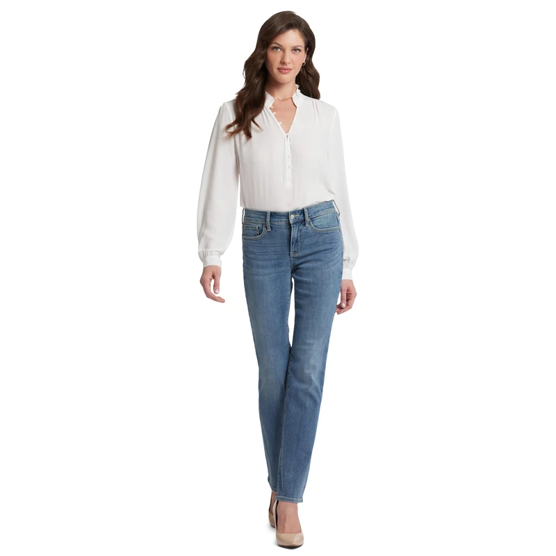 NYDJ womensMarilyn Straight Denim Jeans Jeans - Blue - 00