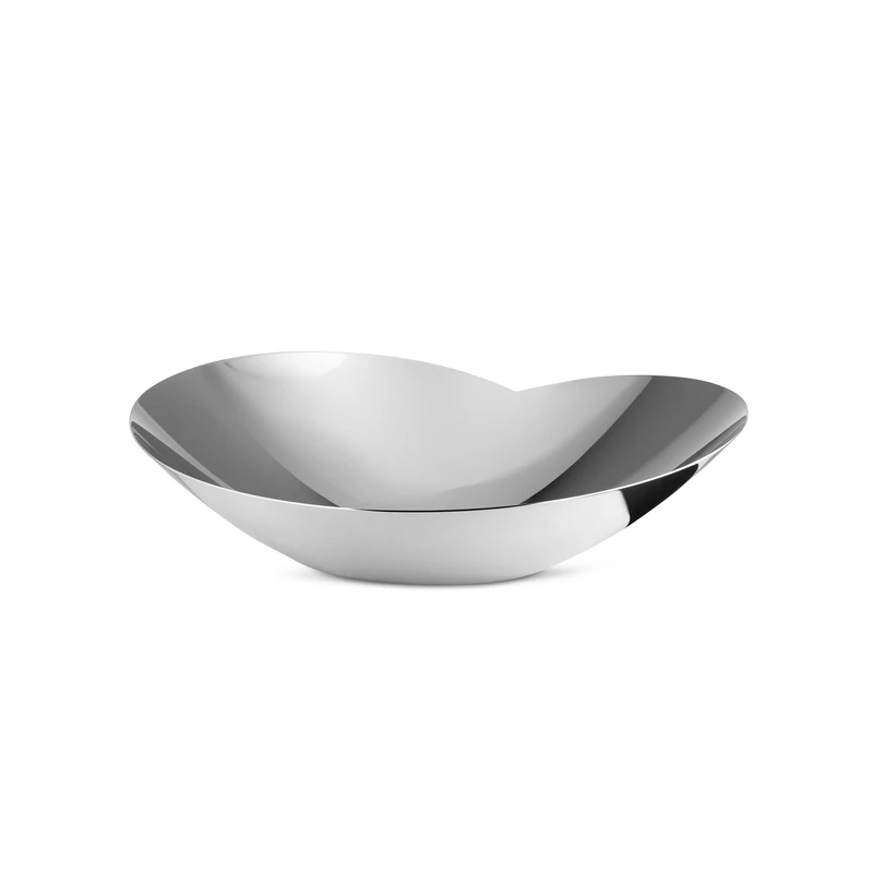 Alessi BMGS01/22 Human collection Salad serving bowl in 18/10 stainless steel mirror polished. Ø 22 cm