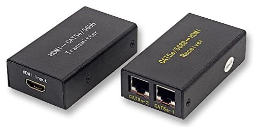 PRO SIGNAL HDMI Over Cat5e/Cat6 Extender – 1080p up to 50m, 480p up to 70m – Includes Power Supply – PSG08406