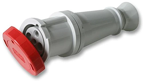 Pro Power PEW6364PVA Connector, Red, 63A, 415V, 3P+E, IP67