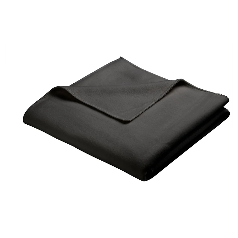 Biederlack Throw, Synthetic, Anthracite Plain, Single