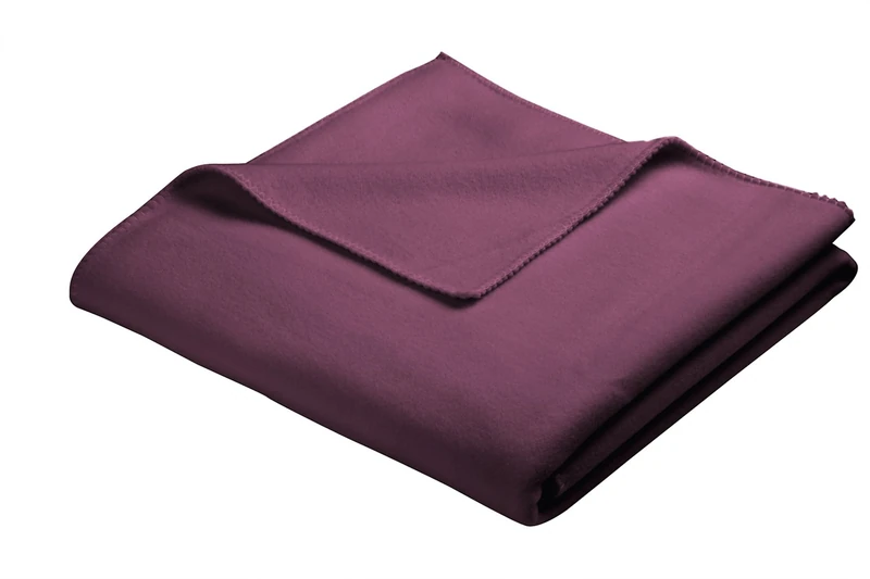 Biederlack Emotions Soft Sensation Blanket Throw, Polyester, Berry, 160 x 200 cm