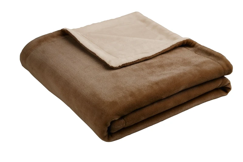 Biederlack Emotions-Iceland Blanket Throw 150x200cm, Polyester, Cognac, Full