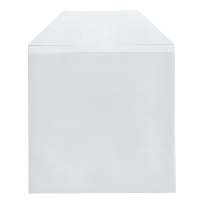 25 x CD DVD Disc Clear Cover Cases Plastic 100 Micron Sleeve Wallet - 25 Pack