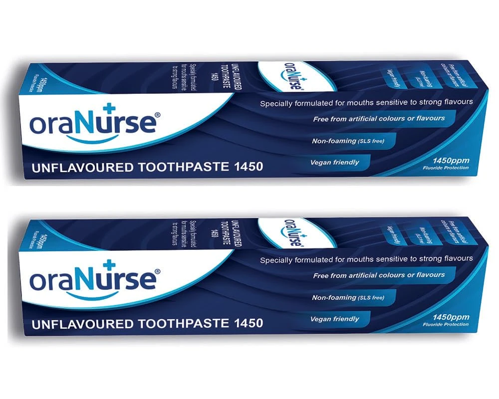 Oranurse 50ml Unflavoured Toothpaste Pack of 2