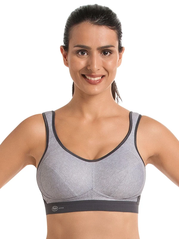 Anita Women's Non-Wired Sports Bra Extreme Control 5527 Heather Grey 42 F