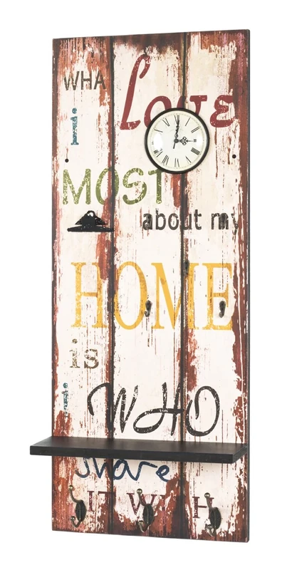 HAKU Möbel Memoboard Motif, Vintage, Mdf, Metal - Size: W 40 cm X H 100 cm X D 14 cm, Style: Industrial