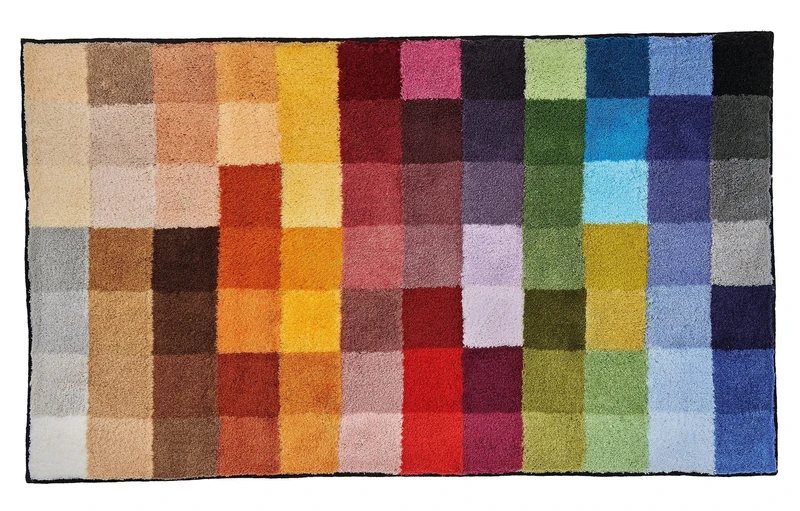 Kleine Wolke "Cubetto Bath Mat, Multi-Colour, 85 x 145 cm