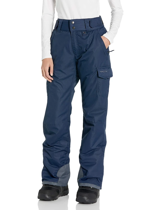 Arctix Women's Snow Sports Insulated Cargo Pants, Blue Night, XS/31 Inseam