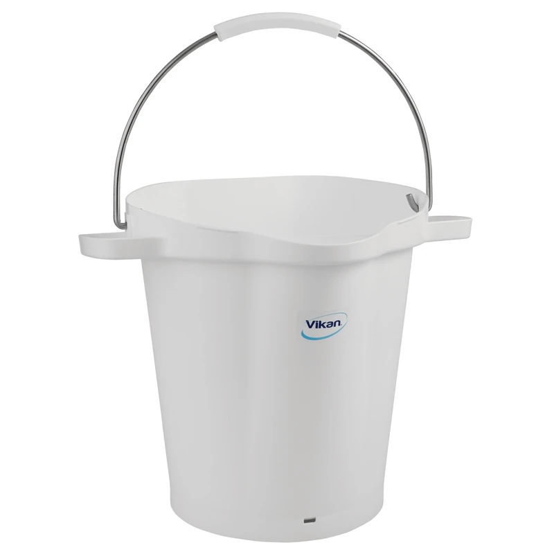 Vikan 56925 Pail,5 gal,PP/SS,White