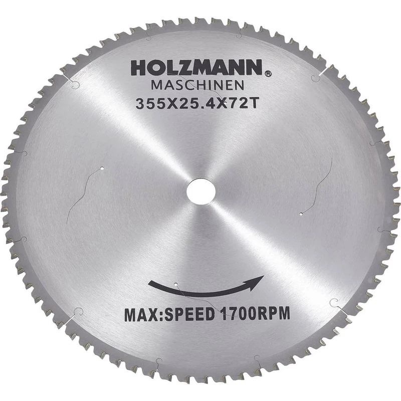 Holzmann Maschinen MKS355SB MKS355SB Carbide Circular Saw Blade 355 x 25.4 mm Number of Teeth: 72