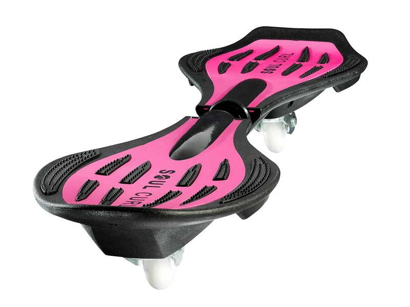 Soul Curl Unisex's Wave ABS Caster Board, Pink, 34 Inch