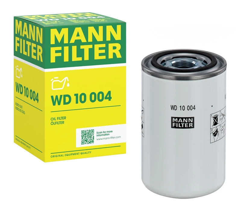 MANN-FILTER WD 10 004 Oil Filter Hydraulics filter - for Trucks + Buses